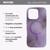 Incase Halo maciņš MagSafe - maciņš iPhone 16 Pro Max (Oil Slick Lilac)