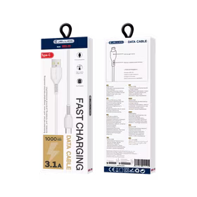 JELLICO kabelis KDS-30 USB-C 3.1A 1M Balts
