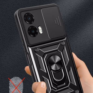 Tech-Protect CamShield Pro viedtālruņa apvalks Motorola Moto G35 5G - melns