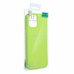 ROAR viedtālruņa apvalks COLORFUL JELLY priekš iPhone 13 limetiskais zaļais
