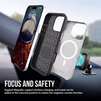 Perfectionists Trīsstūra Mag futrālis iPhone 12/12 Pro sudraba krāsā