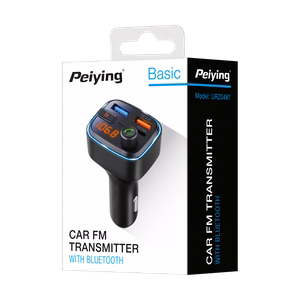 Automašīnas FM raidītājs ar Bluetooth, 2 USB portiem un USB-C