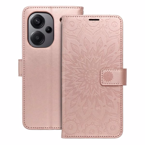 Viedtālruņa apvalks MEZZO XIAOMI Redmi Note 13 Pro Plus 5G mandala rozā zelts