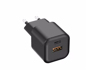 Setty sienas lādētājs USB-A + USB-C 35W LSGaN-AC-351 melns