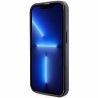 Guess GUHMP14LP4RPSK iPhone 14 Pro 6.1" melns/melns cietais apvalks 4G Printed Stripes MagSafe