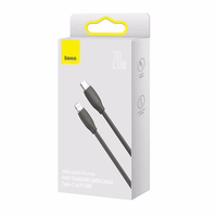 Baseus Jelly kabelis USB-C uz Lightning, 20W, 1,2m (melns)