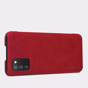 Nillkin Qin ādas apvalks Samsung Galaxy A03s melns