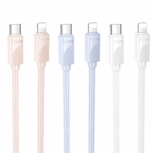 Kabelis USB C uz Lightning Hoco PD 27W 1 m X114 balts