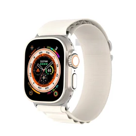 DUX DUCIS siksniņa GS neilona Apple Watch 38 / 40 / 41 mm platīna