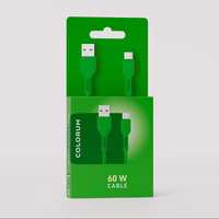 COLORUM kabelis USB-A - USB-C 1,8m 3A CK60-AC-04 xGreen