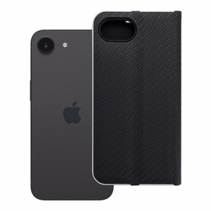 LUNA Book Carbon for IPHONE 16e (SE 4 2025) - melns (m)