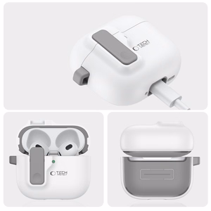 Tech-Protect Slim Hook Чехол для AirPods 4 - белый