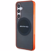 AMG caurspīdīgs divkrāsu MagSafe apvalks Samsung Galaxy S24 - melns