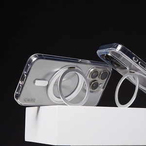 CARE by PanzerGlass Funkcionālais viedtālruņa apvalks ar statīvu iPhone 16 6.1" sudraba/sudraba Magnētiskais 1325