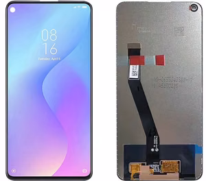 LCD screen Xiaomi Redmi Note 9 ar touch screen Melns ORG