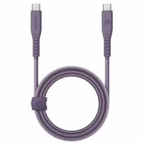 ENERGEA Kabelis Flow USB-C - USB-C1.5m violets/purple 240W 5A PD Fast Charge