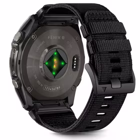 Siksniņa TECH-PROTECT NYLON CLASSIC GARMIN FENIX 5X / 5X PLUS / 6X / 6X PRO / 7X / 8 (51 MM) melns