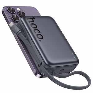 Ārējā baterija Power Bank Hoco Q44A 45W Magnetic 20000mAh melna