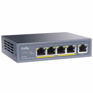 Cudy GS1005P network switch Gigabit Ethernet (10/100/1000) Power over Ethernet (PoE) pelēks