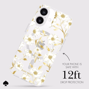 Kate Spade New York Protective Gems MagSafe - Case for iPhone 16 (Sunshine Floral)