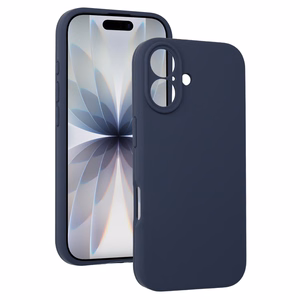 Silicone Lite viedtālruņa apvalks iPhone 17 tumši zils