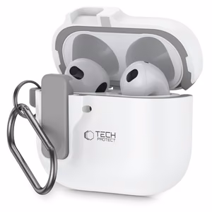 Tech-Protect plāns āķa apvalks AirPods 4 - balts