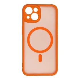 FULL MATTE MAG COVER viedtālruņa apvalks saderīgs ar Magnētisko uzlādi IPHONE 13 hermes oranža
