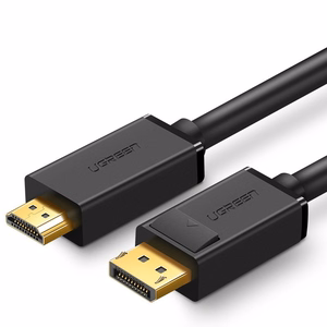 Ugreen vienvirziena DisplayPort uz HDMI kabelis 4K 30Hz 32 AWG 1.5m melns (DP101 10239)