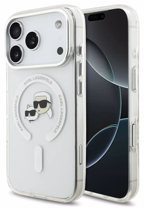 Karl Lagerfeld IML K&CH Heads Metal Frame MagSafe vāciņš Apple iPhone 17 Pro Max