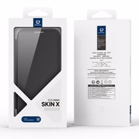 Dux Ducis Skin X Pro viedtālruņa apvalks iPhone 16 Pro Max ar MagSafe un atveramu vāciņu - melns