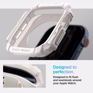 Maciņš SPIGEN RUGGED ARMOR APPLE WATCH 10 (46 MM) bēšs