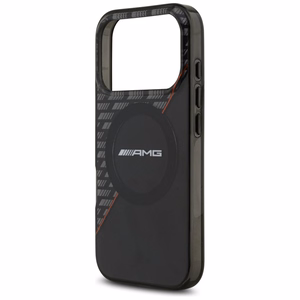 Mercedes AMG IML Double Layer Rhombs vāciņš modelim iPhone 18 Pro / 17 Pro, saderīgs ar MagSafe – melns un sarkans