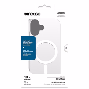 Incase Slim Case vāciņš ar MagSafe iPhone 16 Plus tālrunim, caurspīdīgs