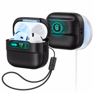 ESR Pulse Halolock MagSafe futrālis AirPods 4, melns