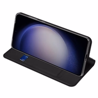 Dux Ducis Skin Pro viedtālruņa apvalks Samsung S24+ ar atloku - melns