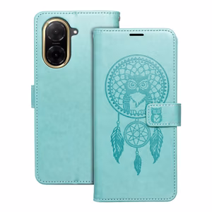 MEZZO grāmatu viedtālruņa apvalks XIAOMI Redmi A5 (173,3 x 79,4 x 8,26) sapņu ķērājs zaļa