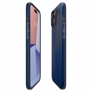 Spigen Thin Fit viedtālruņa apvalks iPhone 15 Plus - zils