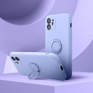 Silikona RING viedtālruņa apvalks IPHONE 16 Pro Max violets