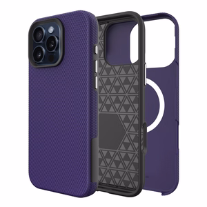 Perfectionists Trīsstūra mag koferis iPhone 15 Pro Max violets