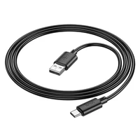 Kabelis USB-A uz USB-C Hoco 3A 1 m X88 melns