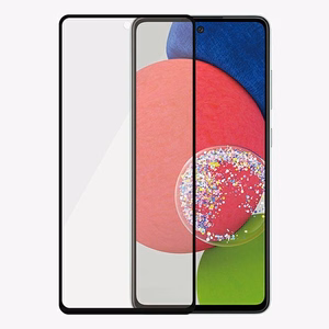 PanzerGlass E2E Microfracture antibakteriālais stikls Samsung Galaxy A52 / A52 5G / A53 5G - ar melnu rāmi