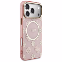 Guess IML Peony Dot MagSafe Maciņš for iPhone 17 Pro Max - rozā