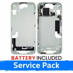 Средняя рамка Apple iPhone 15 + аккумулятор / зелёный / (сервисный пак)