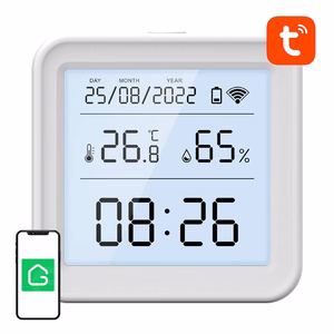 Vieds temperatūras un mitruma sensors WiFi Gosund S6 LCD Tuya