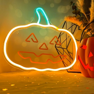 Neon PLEXI LED HAPPY PUMPKIN oranžs zaļš FPNE10 Forever Light