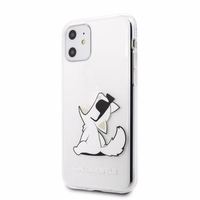 Karl Lagerfeld Choupette Fun viedtālruņa apvalks iPhone 11 / Xr - caurspīdīgs