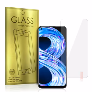 Grūdētais stikls (m) zeltains paredzēts REALME 8/8 PRO (bez pirkstu nospiedumu atslēgšanas)