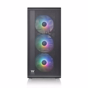 Thermaltake S200 TG ARGB datora korpuss, Midi Tower, melns