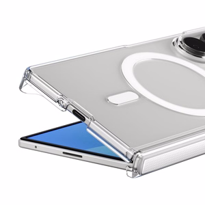 Spigen AirSkin Zero MagFit vāciņš Samsung Galaxy Z Fold8 Ultra – caurspīdīgs un balts
