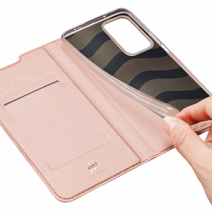 Dux Ducis Skin Pro atverams viedtālruņa apvalks Xiaomi Poco F4 5G rozā